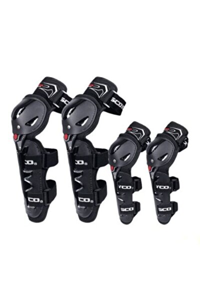 MOTOANL Motorcycle and Bicycle Articulated Knee Pad Elbow Pad Luxury Set Prot...