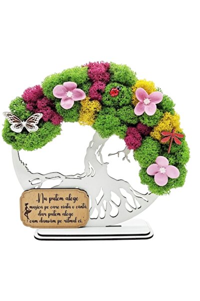 OEM Decorative Wall Art - Tree of Life with Stabilized Moss and Decorative Highlights