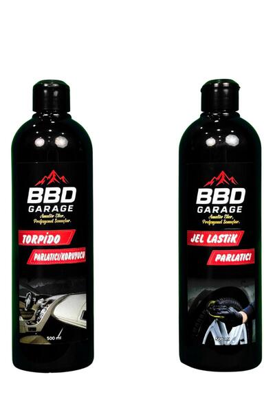 BBD GARAGE 500 ml JEL LASTİK PARLATICI + TORPİDO BAKIM VE KORUYCU SÜT + HEDİY...