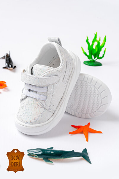 lina step Genuine Leather Baby Girl First Step Shoes with Orthopedic Sole Stitched