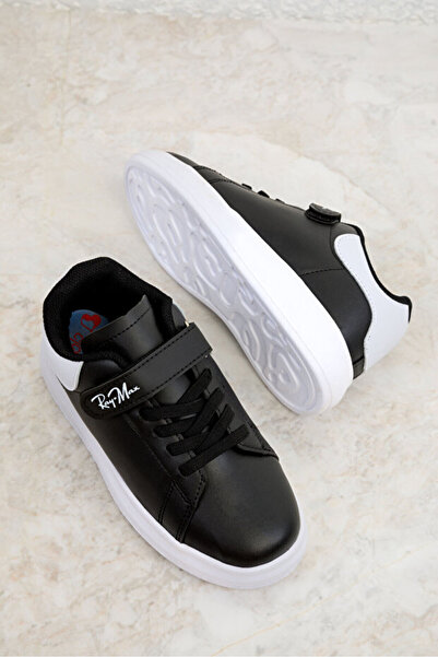 Elit Raymax 6310 Black and White Comfortable Lightweight Boys' Sneaker