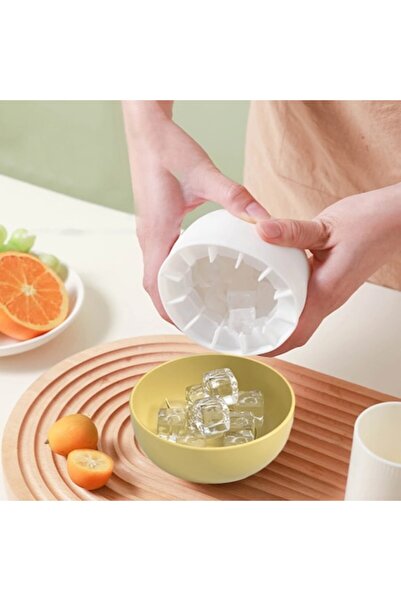 OEM Tavă pentru cuburi de gheață, silicon, multicoloră, 10,5x11cm, set de 1