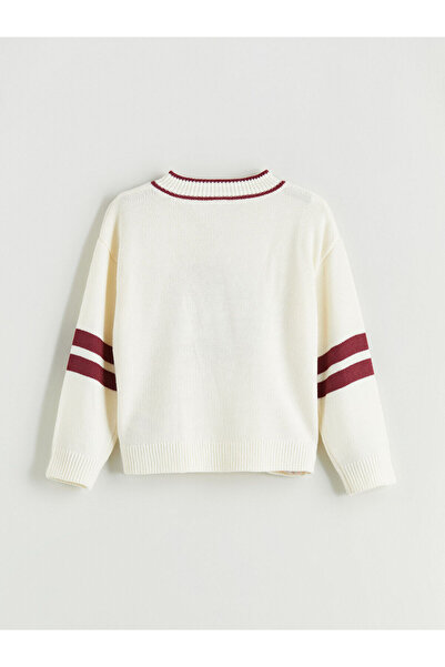 LC Waikiki V Yaka Kız Çocuk Triko Kazak