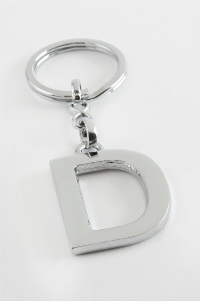 ZERO LAND سلسلة مفاتيح معدنية على شكل حرف-D من HN-SHOP