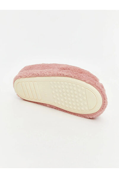 LC Waikiki Lcw Stepspink Animal Embroidered Plush Girls' House Slippers