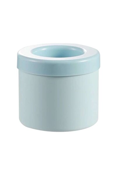 OEM Δίσκος για παγάκια, κυλινδρικός, σιλικόνης, 9 x 8 cm, μπλε