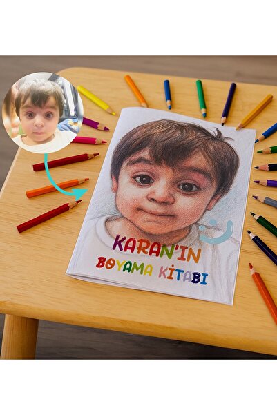 Bk Gift Kişileştirilmiş Fotoğraflı Boyama Kitabı, Anılarla Dolu Boyama Kitabı...