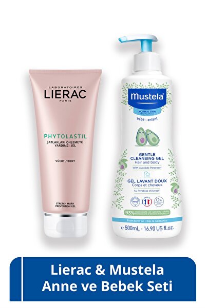 Mustela Anne ve Bebek Seti – Çatlak Önlemeye Yardımcı Jel & Yenidoğan Şampuanı