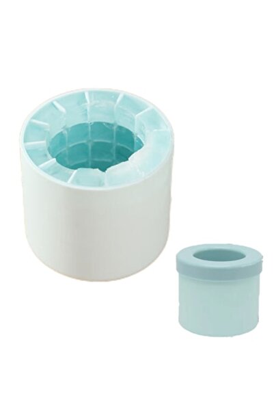OEM Δίσκος για παγάκια, κυλινδρικός, σιλικόνης, μπλε
