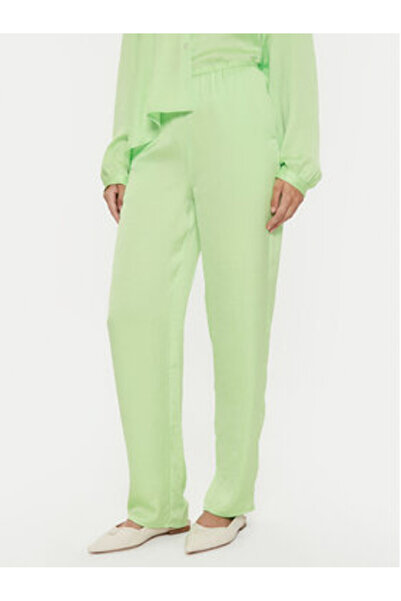 American Vintage Γυναικείο υφασμάτινο παντελόνι WID10DE24 Πράσινο