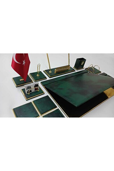 Yeşilsümen YEŞİL VE GOLD 3 KADEMELİ KİŞİYE ÖZEL İSİMLİKLİ LÜKS TASARIM SÜMEN VE MAKAM TAKIMI