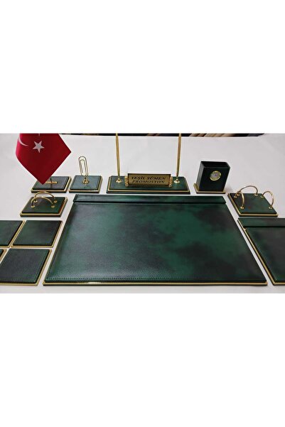 Yeşilsümen YEŞİL VE GOLD 3 KADEMELİ KİŞİYE ÖZEL İSİMLİKLİ LÜKS TASARIM SÜMEN VE MAKAM TAKIMI