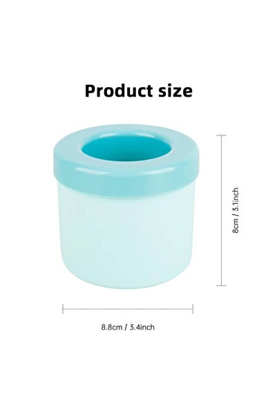 OEM Κυλινδρικό καλούπι για παγάκια, σιλικόνης, μπλε, με καπάκι