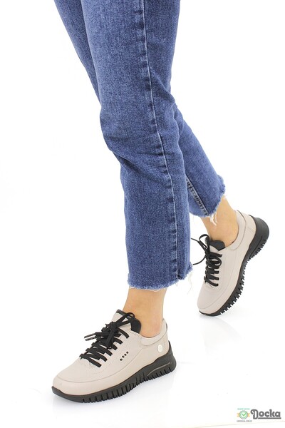 Mammamia Kadın Günlük Hakiki Deri Ortopedik Spor Tarz Ayakkabı M26/KA3505