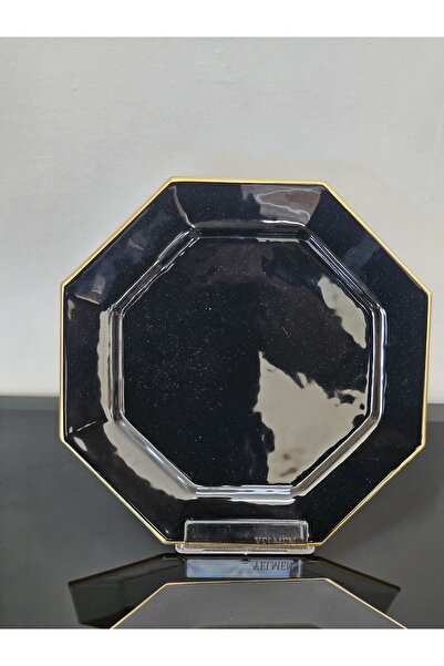 Barok Servis Tabak gold siyah