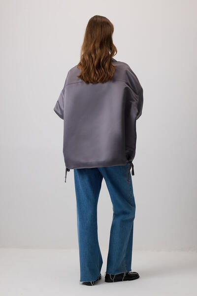 Touché Privé BÜZGÜLÜ SATEN OVERSIZE CEKET