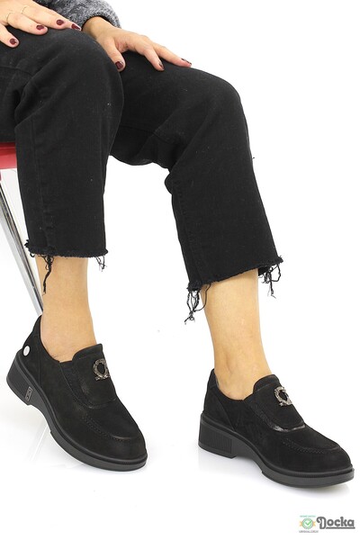 Mammamia Kadın Ortopedik Hakiki Deri Bağcıksız Spor Tarz Günlük Ayakkabı M26/...