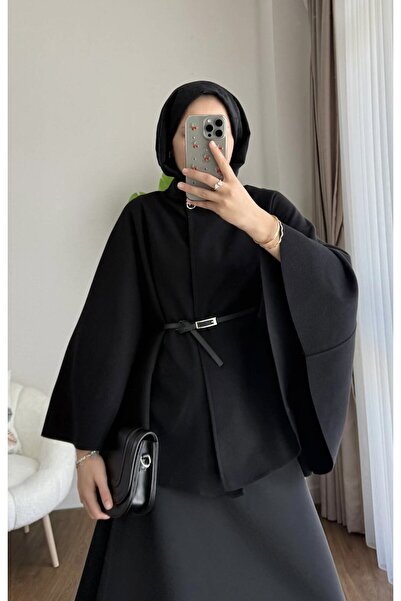 Miraydın Butik Γυναικείο Νέα Σεζόν oversized Παντόφλες με Ζώνη M25131 - Μαύρο