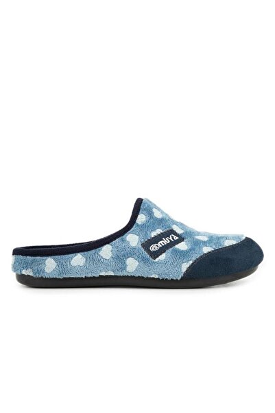 Muya Kasi 36913-448 Kadın Kışlık Ev Terliği Mavi 36-40