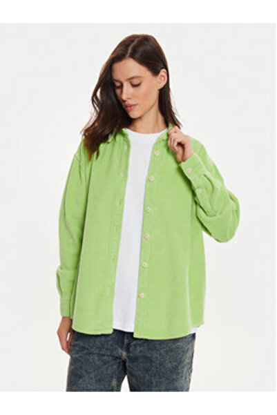 American Vintage Γυναικείο Πουκάμισο PADO06AH24 Πράσινο
