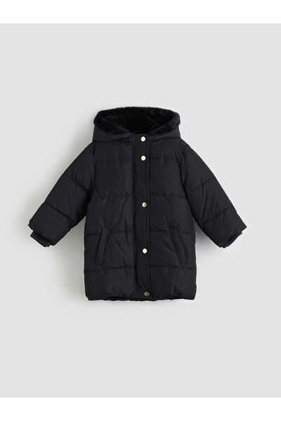 LC Waikiki معطف منفوخ للفتيات بغطاء للرأس من Peak New Season