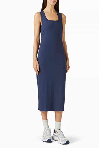Vuori Pose Scoop Midi Dress, Stretchy & Comfortable, Casual Chic