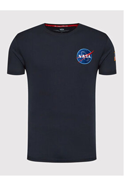 Alpha Industries Ανδρικό T-Shirt 176507 Μπλε σκούρο