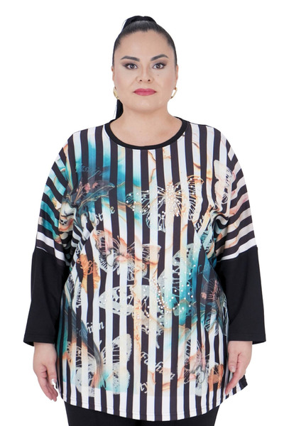 Darkmen Women's Plus Size Oversize Loose Blouse Tunic