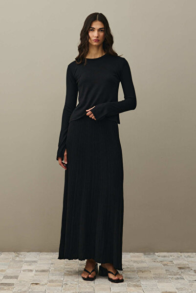 Fahhar Ribbed Basic Cotton Set Black