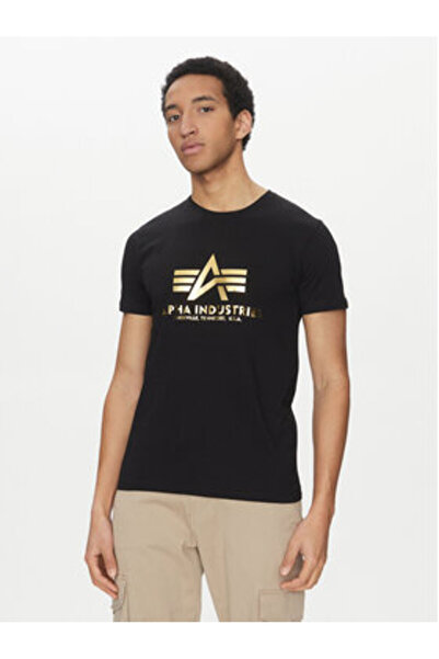 Alpha Industries Ανδρικό T-Shirt 100501FP Μαύρο