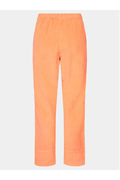 American Vintage Γυναικείο υφασμάτινο παντελόνι PADO137E24 Πορτοκαλί