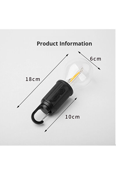 Bogadini Φακός LED επαναφορτιζόμενος USB με γάντζο, 400 mAh, 3 λειτουργίες, αδιάβροχος