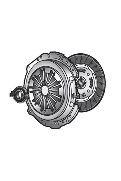 VALEO Ford Debriyaj Seti + Sabıt Volan Transıt V347 Jumbo 6 İleri 115-140ps 06> ( Rulmansız ) -