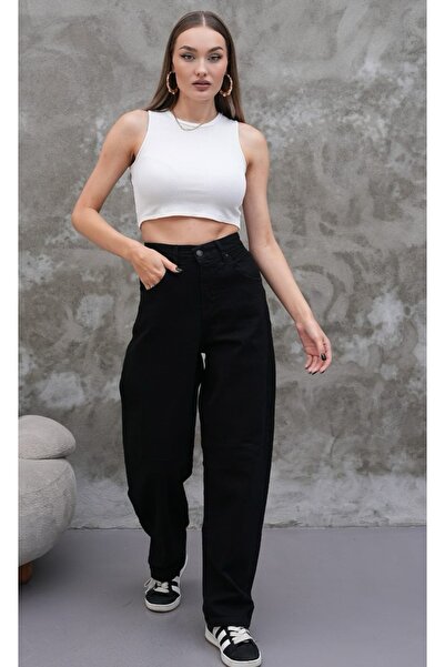 Rich Star Sasonlu Epaulet Flat Palazzo Jeans