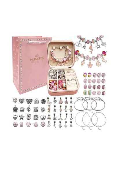 KESNUP Jewelry creation set, 66 elements, making bracelets and necklaces, Multicolor