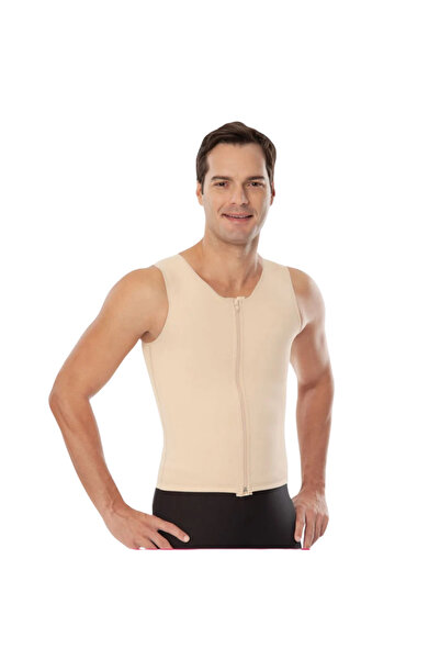 Fstyle مشد رجالي مقاس L مشد البطن والتثدي رجالي لبعد عمليات شفط الدهون