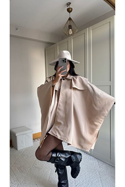 Sindimoda Veronica Düğmeli Panço Trençkot 2634