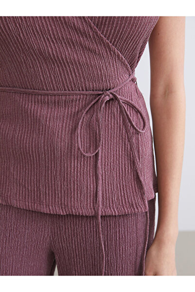 LC Waikiki V-Neck Textured Women's Vest