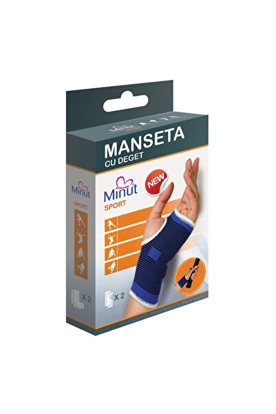 Minut elastic wrist sleeve with thumb, 2 pcs, size L