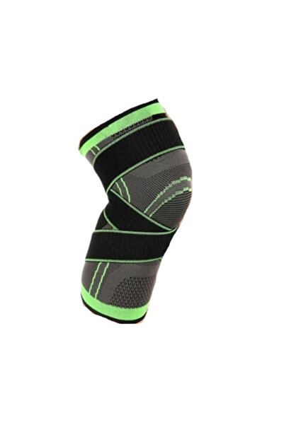 NEO ™ Προστατευτικό γόνατος - Σχεδιασμός 3D, Ύφασμα και Νάιλον, Μαύρο/Πράσινο XL 38 cm
