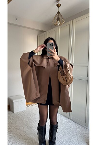 Sindimoda Veronica Düğmeli Panço Trençkot 2634