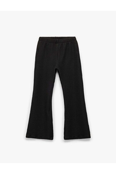 Koton Pantaloni negri pentru fete 6Wkg40020Ak