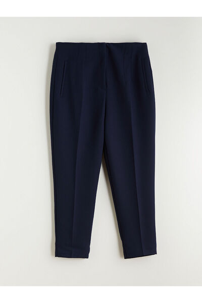 LC Waikiki Navy Blue Carrot Cut Women's Trousers