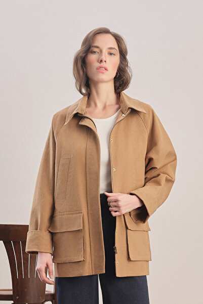 Mavlo Urban Mumlu Kanvas Ceket / Camel