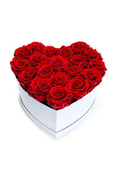 velve Aranjament floral inima cu trandafiri de sapun Special S, rosu, alb si ...