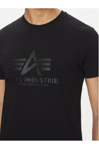 Alpha Industries Ανδρικό T-Shirt 100501CB Μαύρο