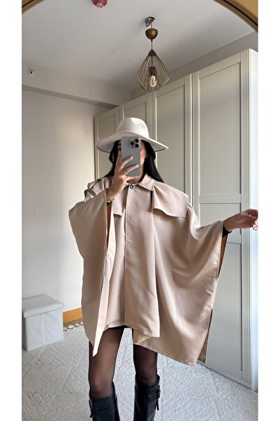 Sindimoda Veronica Düğmeli Panço Trençkot 2634