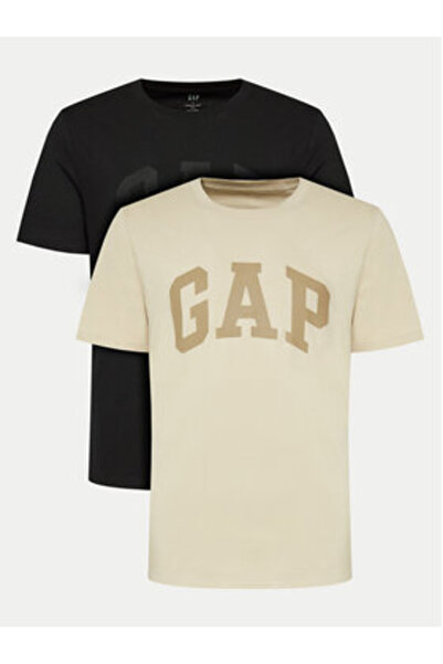 GAP Σετ 2 ανδρικών μπλουζών 885595-00 Μαύρο