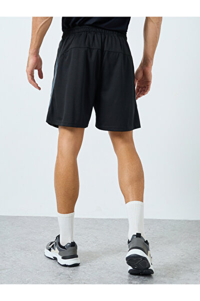 Styli Men Black Color Block Regular Fit Shorts