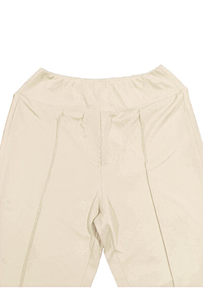 Take Two By Styli Beige High Rise Flare Pants